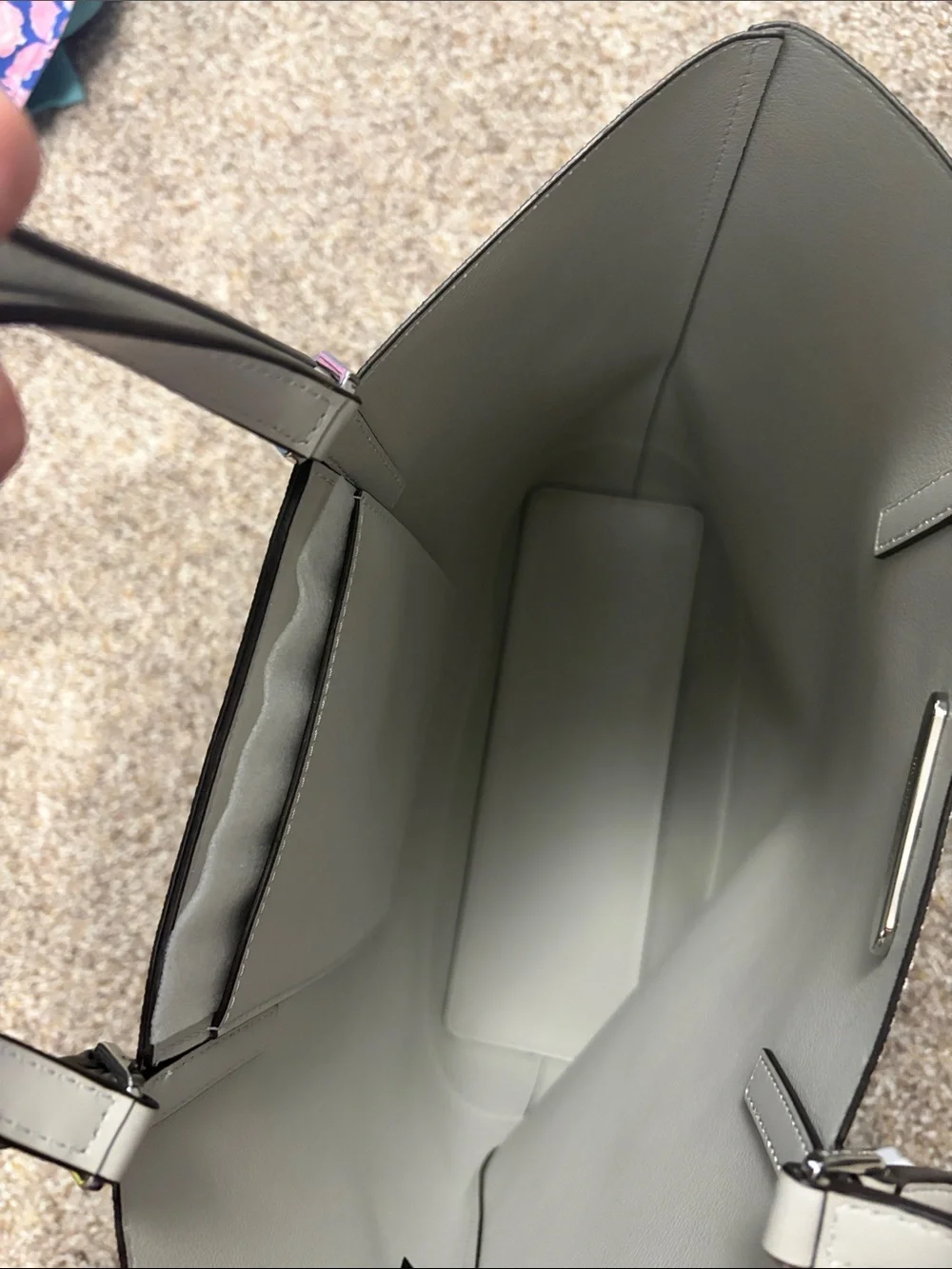 Michael Kors Cream and Gray Signature Tote